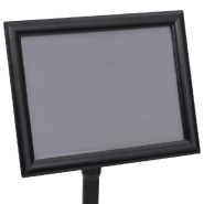 Vidaxl support d'affiche a4 sur pied noir alliage d'aluminium 51208_6