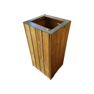 Poubelle tri sélectif en bois durable_7