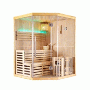 SAUNA D'ANGLE FINLANDAIS NORDICA® VAPEUR V34 (3-4 PLACES) - 150 X 150 X H.200_6