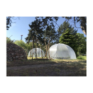 Serre de jardin octogonale pour  un espace de culture différent (10,43 m2) avec Ventilation par la pose d'un filet sur la porte- IGLOO avec ou sans tablette_6