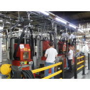 Convoyeur aérien birail à chaîne motorisé pour l?accumulation de charges - BOREAL_6