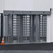 Tourniquet tambour Defender TTSFHKS - contrôle bidirectionnel pour accès chantier, usine, parc de loisirs et zone industrielle_6