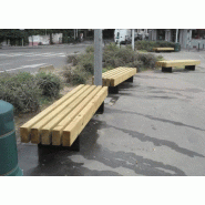 Banquette KASTEL bois et acier galva_6