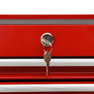 Vidaxl chariot à outils avec 14 tiroirs acier rouge 3056732_6