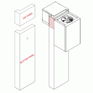 Chambre froide positive CRPF3030WD Blanc 3000 x 3000 x 2200 mm TEFCOLD_6