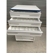Meuble de laboratoire d'occasion avec 9 tiroirs - ATEX - Référence P21091152_6