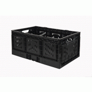 Bac pliable en plastique - verrou actif 625 - robuste, écologique et empilable_6