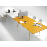Bureau bench design et innovant pour espaces ouverts - PIGRECO avec finitions personnalisables et modularité_6