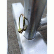 Barrière 2 m pour 11 vélos mobile avec pieds amovible_6