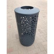 Poubelle publique pour collectivités - Acier galvanisé - Contenance 105L - Design robuste - Nombreux RAL disponibles_6