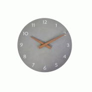 Horloge murale bois gris_6