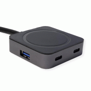 VALUE Hub USB 3.2 Gen1, 4 ports (2x A+ 2x C) avec câble prolongateur, noir, 10 m_6