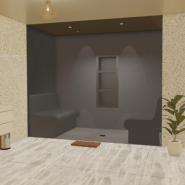 Kit de construction cabine de hammam à carreler 240 x 120 cm - Générateur vapeur inclus_6