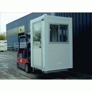 Bungalow de chantier mgn 15 / monobloc / guérite / aménagé /  1.5 x 1.5 x 2.57 m_6