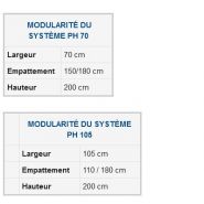 Système d'échafaudage H-Cadre Pratico PH 70/PH 105 - Ceta - Largeurs 70 cm et 105 cm en acier galvanisé_6