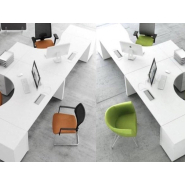 Bureau opératif classique OGI V - Cloisons séparatives en option - Plateaux variés et personnalisables_6