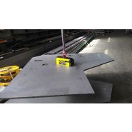 Aimant de levage 2000kg - maniement à deux mains via levier avec blocage de sécurité - Elift Série Assfalg_6