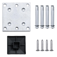 Vidaxl panneau de clôture wpc 175x146 cm noir 148985_6