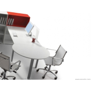 Bureau opératif polyvalent GLIDER - design épuré et réglage en hauteur_6