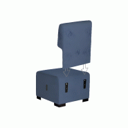 Canapé 1 place bleu denim_6