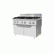 Fourneau gaz 6 feux sur placard P700 AT7G6B-F-2 Atosa_6