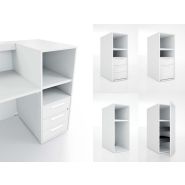 Banque d'accueil VOGUE - lignes épurées et habillage géométrique - personnalisable en coloris et modules_6