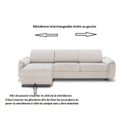 Canapé d'angle convertible DREAMER - ouverture EXPRESS - sommier à lattes 140x197 cm - matelas 16 cm - velours côtelé caramel_6