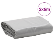 Vidaxl bâche gris 5x6 m 650 g/m² 156047_6