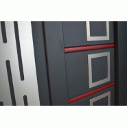 Portail battant plein finition aluminium - 2500 / 1700_6