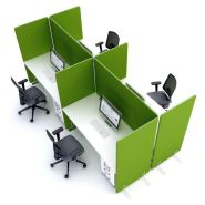 Cloison de bureau SONIC - système acoustique performant (classe A) - design épuré et coloré_6