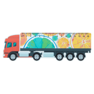 Règle flexible en plastique 15 cm - Forme de camion - Personnalisable en quadri_6