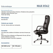 Fauteuil Directionnel en cuir Max 2 - Sitek - cuir noir_6