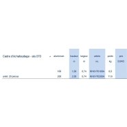 Échafaudage de façade RHU 070/100 - cadre en acier galvanisé - système Bosta_6
