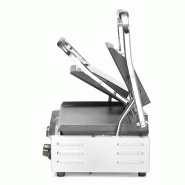 Grill de contact modèle double sup rainuré inf lisse 475x230mm HENDI_6