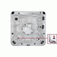 THE ADMIRE - Spa-jacuzzi portable 6 places dont 2 allongées - 230 x 230 x 91 cm - 60 jets, Aqua Rolling et système audio IPOD_6