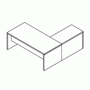 Bureau de Direction design italien avec retour et voile de fond So Terra_6