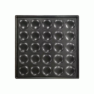 Appareil pour crêpes hollandaise / poffertjes 25pcs ø4,5cm l300 7540.0005 COMBISTEEL_6