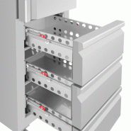 Armoire réfrigérée positive GN slimline 1 porte 3 tiroirs série U 292 L UA113 Polar_6
