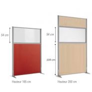 Cloison K-PRIME - Séparation d'espace pour bureaux, mobile ou fixe, avec options acoustiques et finitions variées_6