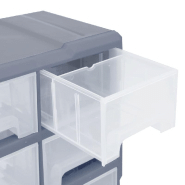 Vidaxl organisateur multi-tiroirs avec 16 tiroirs centraux 52x16x37 cm 149602_6