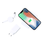 Set chargeur USB - Étui similicuir zippé avec Powerbank 4000 mAh et chargeur sans fil intégré_6