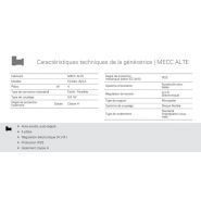 Gtw-775 t6 60 hz triphasé groupe électrogène industriel - genelec - 871 kva