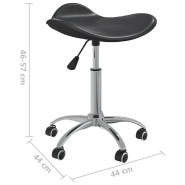 Vidaxl tabouret de salon et spa noir similicuir 323684_6