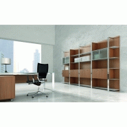 Bureau de direction en bois X7 avec retour et caisson porteur 4 tiroirs - Référence X7C01_SELECTION - Fabricant QUADRIFOGLIO_6