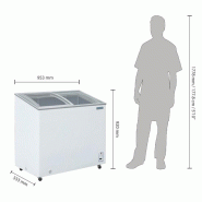 Congélateur coffre vitré Série G 200L GM498 Polar_6