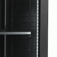 Vitrine réfrigérée noire - SCU1425H - finition élégante, porte vitrée réversible, froid ventilé, LED_6