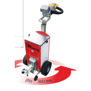 Tireur pousseur électrique Imove 400 - Timon réglable en hauteur et inclinaison - Capacité de traction 700 kg sur terrain plat - STI constructeur_6