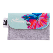 Porte-monnaie sur mesure en feutre RPET - impression quadri - 18g - couleur gris_6