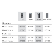 Support vélos modulaire, décoratif et fonctionnel - 3 ou 6 places, simple ou double face - LIGNE PROVINCE_6