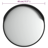 Vidaxl miroir de traffic convexe d'extérieur noir ø45 cm polycarbonate 153079_6
